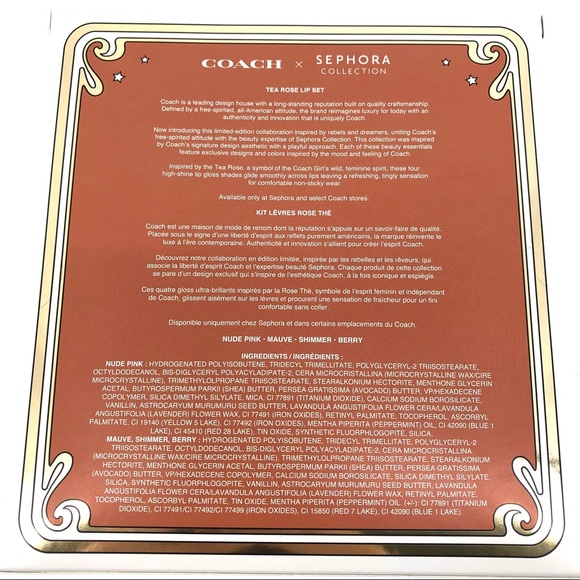 Coach x Sephora Collection Tea Rose Lipgloss Set - Picture 5 of 6